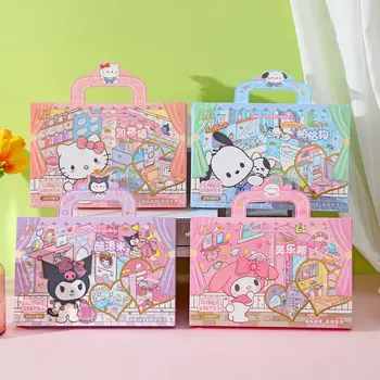 Kawaii Sanrio Kuromi Hello Kitty My Melody 3D Сделай сам, Тихая Книга, творчество В собранном виде, Распаковка, Одевалка, Аккаунт, Подарок для фестиваля для девочек