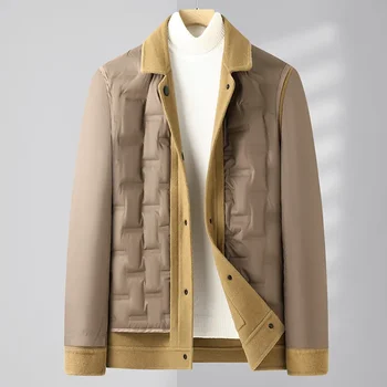 Осенне-зимнее короткое пальто, мужской съемный внутренний бак, универсальное модное пальто