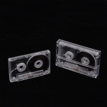 Пустая прозрачная лента, самодельная металлическая катушка для прослушивания музыки, стандартная запись 90 мин Пустой кассеты