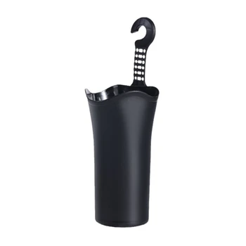 Многофункциональное ведро для хранения автомобильного зонта Черный пластиковый держатель Складная сумка с крючком для сбора полок для бутылок