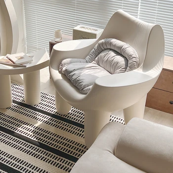 Обеденный Туалетный Столик Egg Стулья Для Гостиной Nordic Lazy Plastic Single Modern Arm Chair Дизайнерские Уникальные Шезлонги De Salon Мебель Для Дома