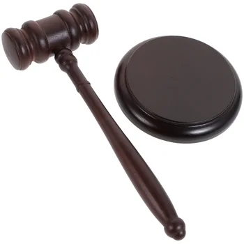 Судейский молоток Деревянный молоток Учебный инструмент Judge Hammer Отбойный молоток с основанием