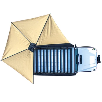 Новый внедорожный фургон боковая палатка кемпинг водонепроницаемый пятиугольный веерообразный 270-градусный вращающийся автомобильный навес