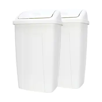 кухонное мусорное ведро с пластиковой Откидной Крышкой, 2 упаковки, Белое сенсорное мусорное ведро Cesto de lixo Cesto de basura para baño, Мусорное ведро b