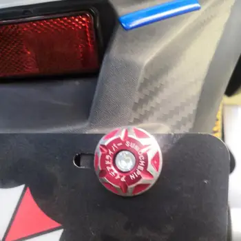 Корпус крышки с винтом для номерного знака мотоцикла с ЧПУ Отверстия 6 мм Винты для номерного знака Аксессуары для скутеров Запчасти для электрических мотоциклов