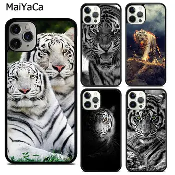 Майяка Животное Белый Тигровый Узор Чехол Для Телефона Чехол Для iPhone 15 SE2020 6 6s 7 8 plus X XR XS 11 12 mini 13 14 pro max coque