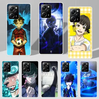Симпатичные Чехлы Аниме с Синим Замком для Xiaomi Poco X5 X3 NFC M5 X4 GT Pocophone F1 M5s F2 F3 M4 M3 M2 Pro TPU Прозрачный Чехол Для Телефона