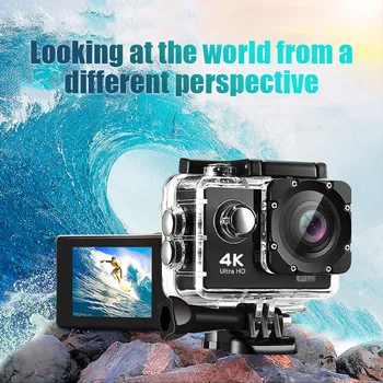 Экшн-камера 4K Wifi Подводная Водонепроницаемая Мотоциклетная камера для видеозаписи Спортивные камеры с дистанционным управлением Наружная мини-камера