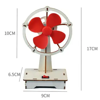 Практичная модель вентилятора своими руками Универсальный набор вентиляторов Wood Science для детской сборки Модель вентилятора