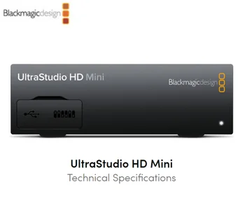 Blackmagic Design UltraStudio HD Mini 3G-SDI аналоговые входы YUV NTSC/PAL, двухканальный 3G-SDI Выход, устройство захвата широковещательного видео