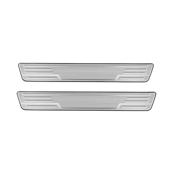 Накладка на порог автомобиля, накладка на педаль, наклейка для укладки серебристого цвета для Toyota Sienta 10 серии 2022-2023