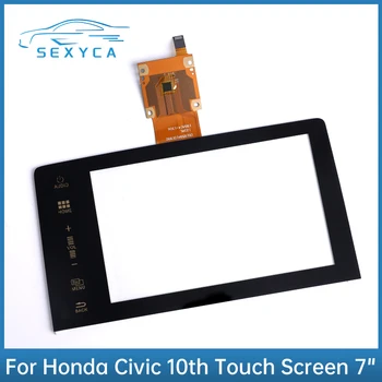 Автомобильный дигитайзер для стекла с сенсорным экраном на 2016-2020 Honda Civic 10TH Навигационные радиоприемники