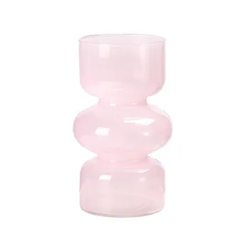 3-Слойная стеклянная ваза для цветов с устойчивым и твердым дном, привлекающая внимание ваза для домашнего декора свадебной вечеринки
