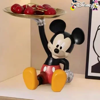 Украшения для лотка с Микки Маусом из мультфильма Disney Kawaii, фигурка для дома, мягкая гостиная, спальня, ТВ-шкаф, милые украшения в подарок