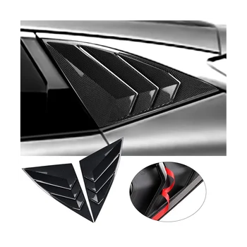 Для Hyundai Tucson 2021-2023 Жалюзи На Задние Боковые Стекла Треугольные Оконные Жалюзи Аксессуары - ABS Углеродное Волокно