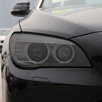 Для BMW 7 Серии F01 F02 2009-2015 Защитная Пленка Для Автомобильных Фар Передний Свет Прозрачный Дымчатый Черный Стикер TPU