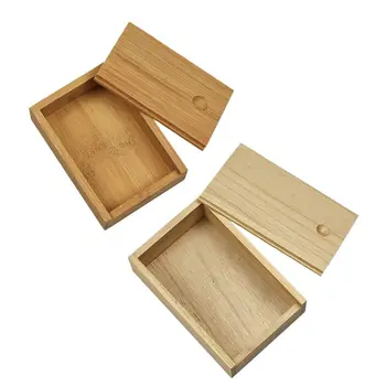 Прямоугольная Коробка Для Игральных Карт Деревянного Цвета, Коробка Для Хранения Денег, Коробка Для Монет