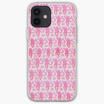 Pink Monkeys Iphone Tough Case Чехол для телефона Настраиваемый для iPhone 6 6S 7 8 Plus 11 12 13 14 Pro Max Mini X XS XR Max TPU Soft