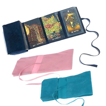 Высококачественная двусторонняя фланелевая сумка, 1 шт., Волшебный мешочек для Таро, Маленькие карманные карты, ювелирные кубики, Защита для хранения игрушек, сплошной цвет