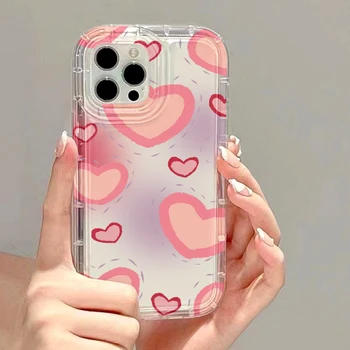 Чехол для телефона с цветочным узором Love Heart Для Samsung A53 Case A54 A34 A52 A52S A33 A13 A51 A12 A22 S23 Ultra S22 Ultra S20 FE S21 Plus Cover