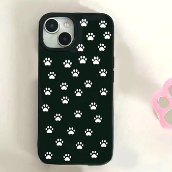Чехол для мобильного телефона с милым кошачьим когтем из корейского мультфильма для iPhone 15 14 11 12 13 Pro Max, забавный геометрический чехол для телефона для iPhone XR XS MAX