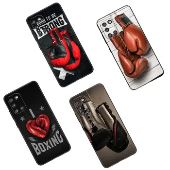 Боксерские Перчатки Чехол Для Телефона Samsung Galaxy A01 A03 Core A02 A10 A20 S A20E A30 A40 A41 A5 A6 A8 Plus A7 A9 2018, Черный чехол из ТПУ