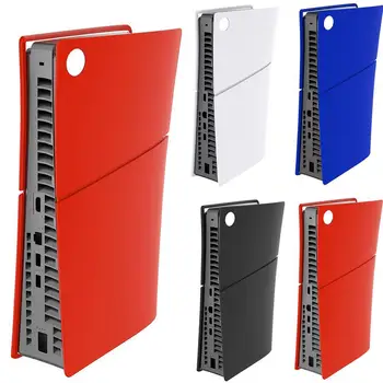 Для PS5 Slim Digital Edition Силиконовый защитный чехол Game Host, пылезащитный и устойчивый к царапинам чехол, черный, белый, синий, красный