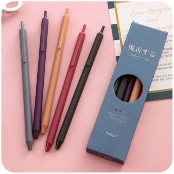 Ретро-гелевая ручка для студентов, пишущих милой японской гелевой ручкой, канцелярские принадлежности