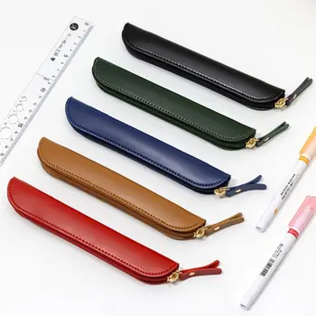 Водонепроницаемый деловой футляр для авторучки, настольный органайзер ручной работы, кожаный защитный чехол для ручки, высококачественная сумка для карандашей, чехол для ручки