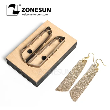 ZONESUN E6 инструмент для вырезания кожаных сережек из бумаги для художественного оформления кожи для высекального станка DIY cutter для рукоделия