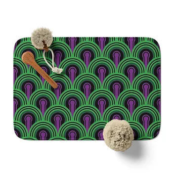 Гостиничный ковер Aertemisi Overlook из Блестящего Пурпурно-зеленого коврика для ванной с Нескользящей Впитывающей основой Super Cozy Flannel Floor Rug