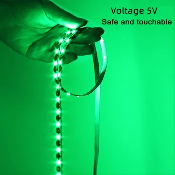 Зеленый 5V USB Charing Светодиодные Ленты С Подсветкой Для Smart TV Подсветка Для Украшения Игровой Комнаты Домашняя Спальня Декор Комнаты Осветительные Лампы