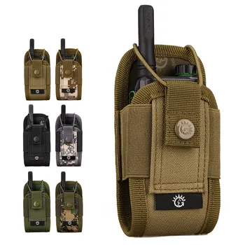 1000D Тактический чехол для рации Molle, поясная сумка, держатель, карман, портативная кобура для переговорного телефона, сумка для переноски для охоты, кемпинга