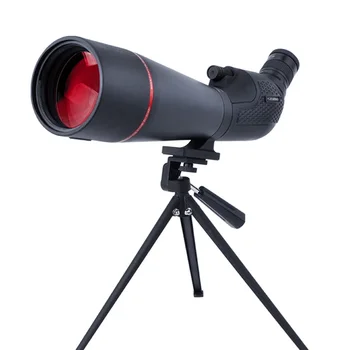 Зрительная труба 20-60x80, монокуляр с зумом, мощный телескоп Bak4 Prism, водонепроницаемый для кемпинга, наблюдения за птицами, стрельбы по мишеням