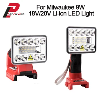 Для Milwaukee Tool Light Светодиодная лампа 3 дюйма Наружного и внутреннего освещения, Используемая для Литий-ионного аккумулятора Milwaukee 18V 48-11-1828/48-11-1840