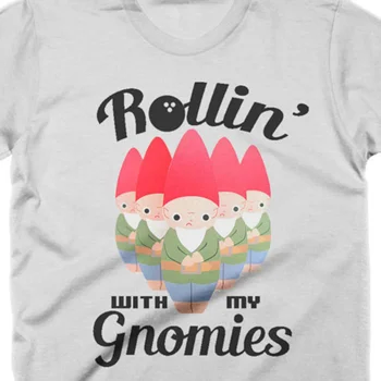 Футболка для боулинга Rolling With My Gnomies Funny Gnome