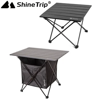 Портативный складной стол для кемпинга Сверхлегкая алюминиевая складная столешница с сумкой для переноски Идеально подходит для пикника на открытом воздухе, барбекю, пеших прогулок на пляже