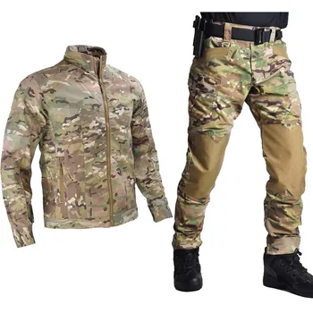 Тактические куртки, мужская боевая форма, камуфляжные брюки США, военные мужские костюмы-ветровки, охотничья одежда, армейские куртки для страйкбола на открытом воздухе