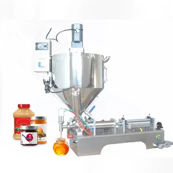Машина для разливки пасты с одной головкой и перемешиванием, Полуавтоматическая упаковочная машина для медового крема