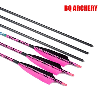 12шт Linkboy Archery Carbon Arrows Spine 300 340 500 Стрел Аксессуары для сложной традиционной охоты из лука Стрельба