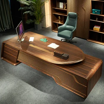 Легкий роскошный стол большого класса, Простой современный Президентский стол для одного человека, Офисная мебель для офиса босса