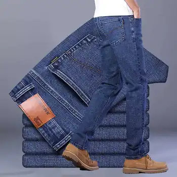 Весенне-летние новые повседневные свободные прямые джинсовые брюки для мужчин