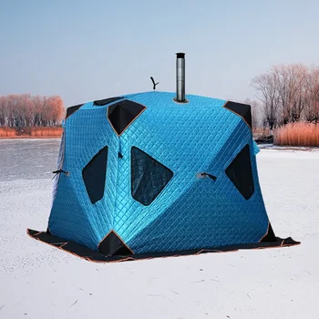 Горячая распродажа Зимнего оборудования для сауны на открытом воздухе, палатка-куб для сохранения тепла, палатки для подледной рыбалки, OEM