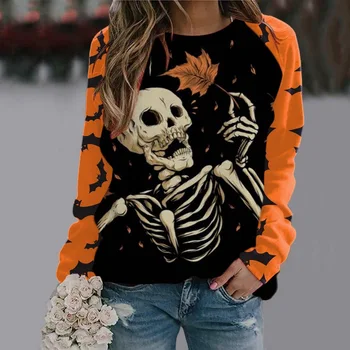 Злая ведьма, пуловер для вечеринки в Темном замке, 2023, Женский свитер с цифровой 3D-печатью на Хэллоуин, свитер для Хэллоуина