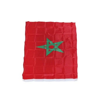 Полиэстер Марокканский Национальный для баннера Morocco Garden Для наружного украшения для спортивных парадов