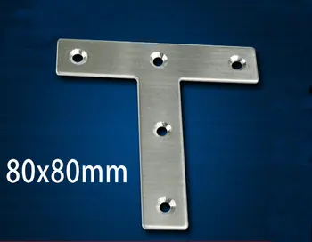 10 штук 80x80x17 мм Т образная угловая пластина из нержавеющей стали угловой кронштейн толщиной 1,5 мм