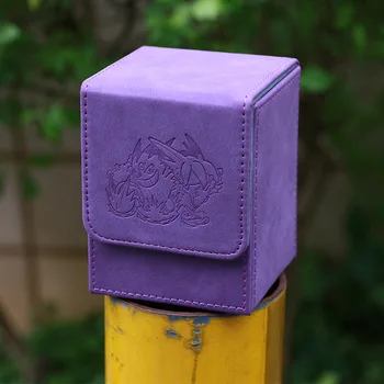 Аниме Мультфильм Покемон Пикачу Генгар Иви Кожаная коробка для карточек с 3D комиксами, коробка для хранения большой емкости с принтом, подарок для друзей