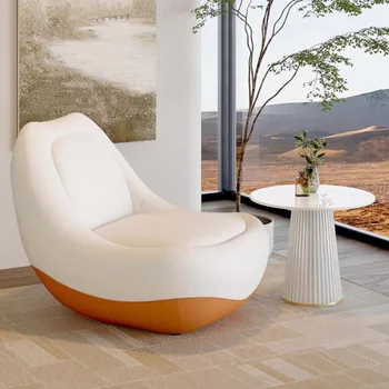 Эластичный стул для гостиной, современный дизайн, белое кресло для отдыха, Эргономичный декор для гостиной