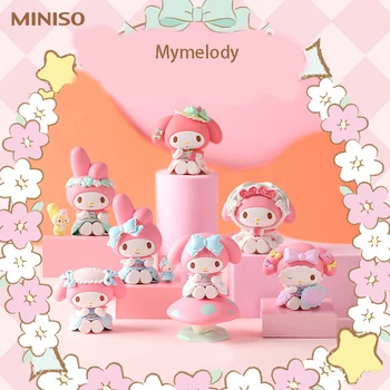 Настольные фигурки Miniso Mymelodys из мультфильма, Привлекательное Изысканное Украшение рабочего стола, подарок-сюрприз для девочки, подарок на День рождения для детей