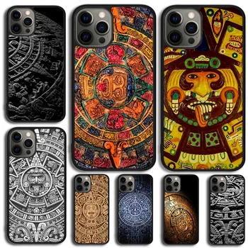 Чехол для телефона с календарем майя и деревянным рисунком для iPhone 15 14 SE 2020 XR XS 11 12 13 Mini Pro MAX 6 7 8 Plus